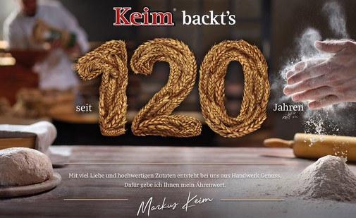 Kampagne 120 Jahre Bäckerei Keim.