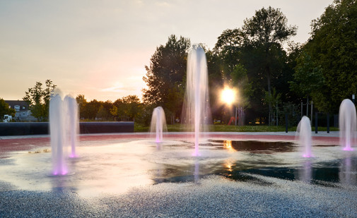 Portrait eines Stadtparks.