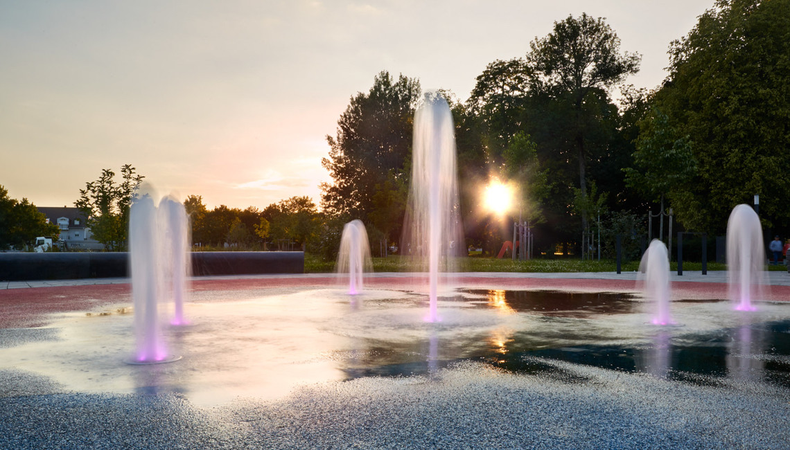 Portrait eines Stadtparks.